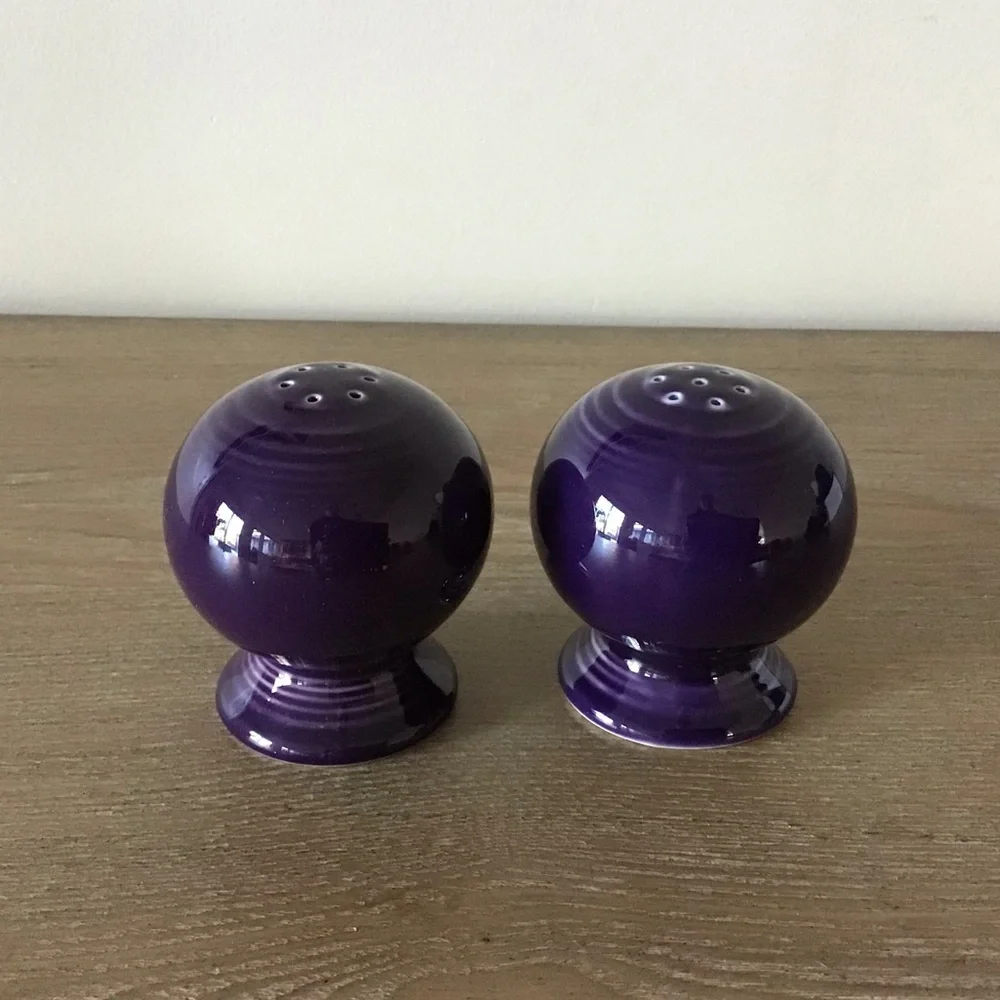 Fiesta Plum Salt & Pepper Shakers - Picture 3 of 7